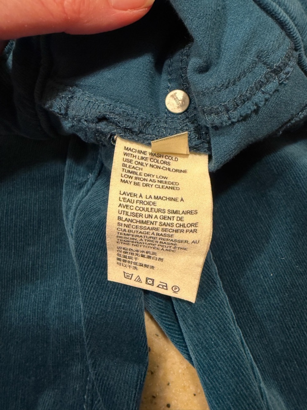 Anthropologie Corduroy Pants Women’s 29 Pilcro High Rise Shinny Button-up Jeans - Picture 6 of 8